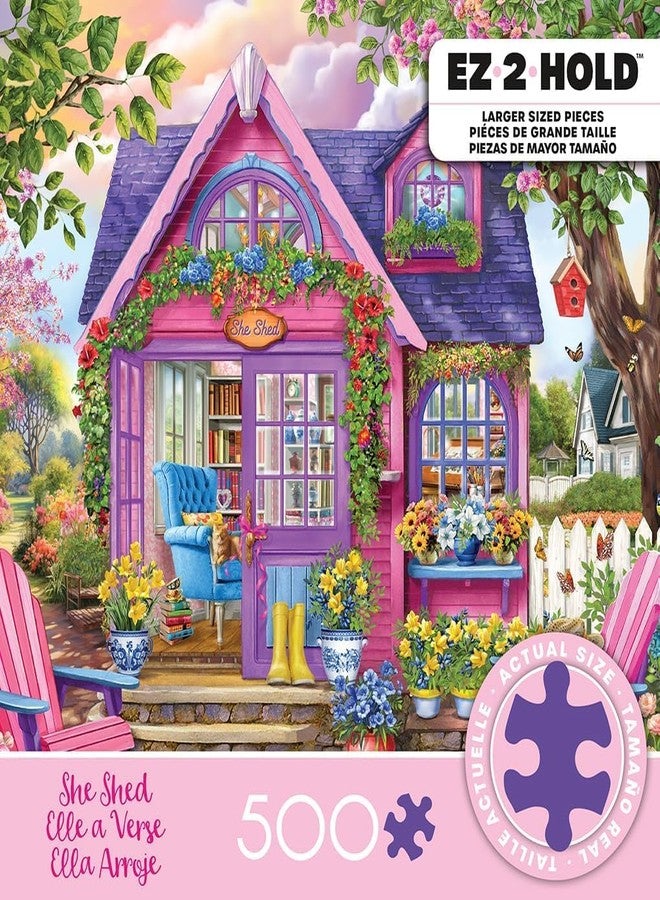 سيكو أحجية الصور المقطوعة Ceaco - Chris Bigelow - She She Shed - 500 قطعة كبيرة الحجم - Image 3